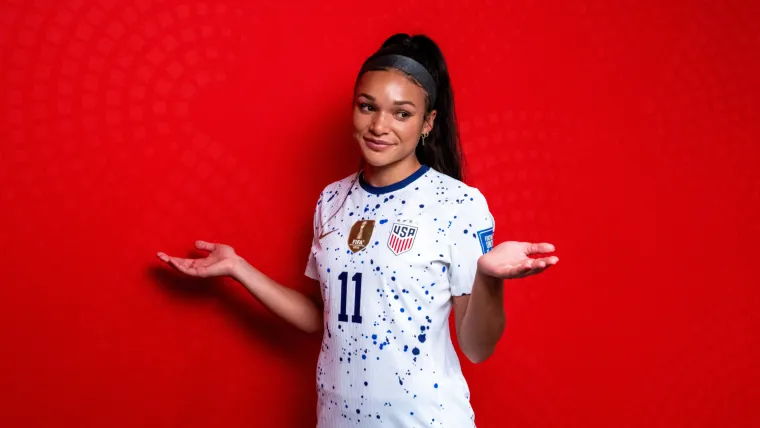 Sophia Smith in US Women's National team kit