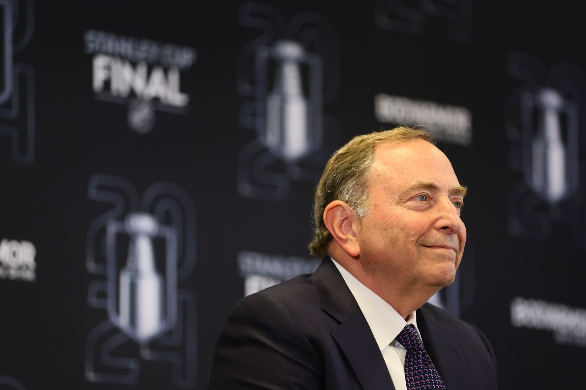 NHL Commissioner Gary Bettman speaking on NHL Salary Cap for 2024-2025 season.