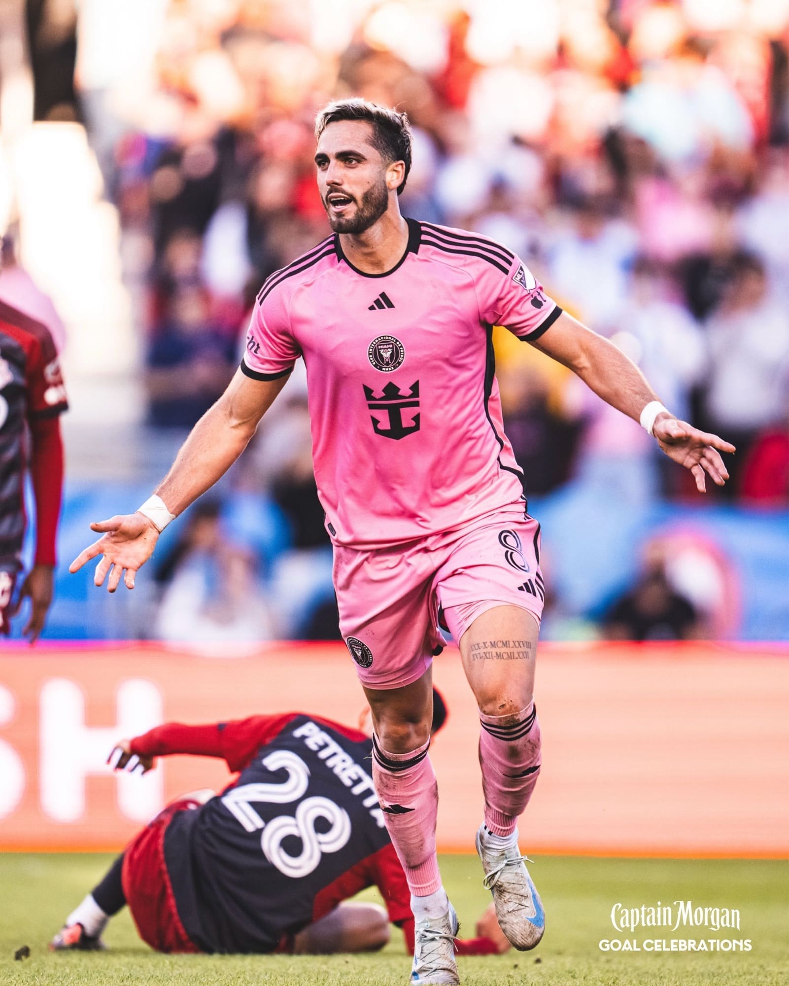 10/5/24 Toronto,Canada BMO Stadium| Leo Campana celebrating his game winning goal late in the match. Mandatory Credit: Inter Miami CF