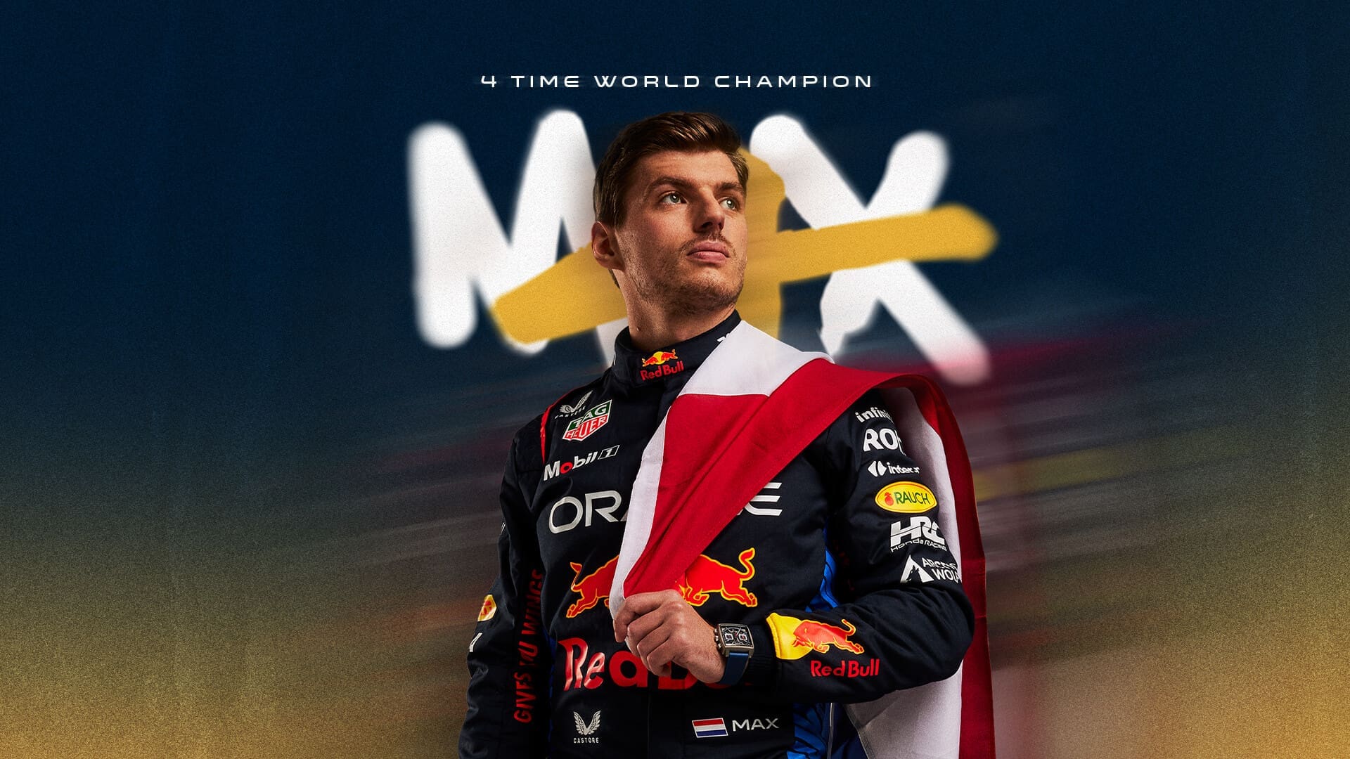 An image of 2024 World Drivers' Champion and 4-time World Drivers' Champion, Max Verstappen. // Red Bull Racing / Red Bull Content Pool //