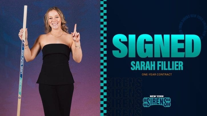 Sarah Filler signs contract with the New York Sirens of the PWHL. Mandatory Credit:PWHL