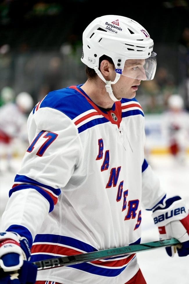 12/20/2024 American Airlines Center John Moore Photo from NY Rangers