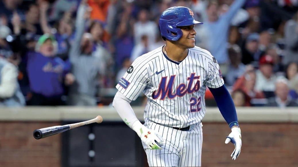 12/8/24 New York, NY| Juan Soto becomes highest paid player in Major League Baseball after signing with the New York Mets. Mandatory Credit: MLB/New York Mets