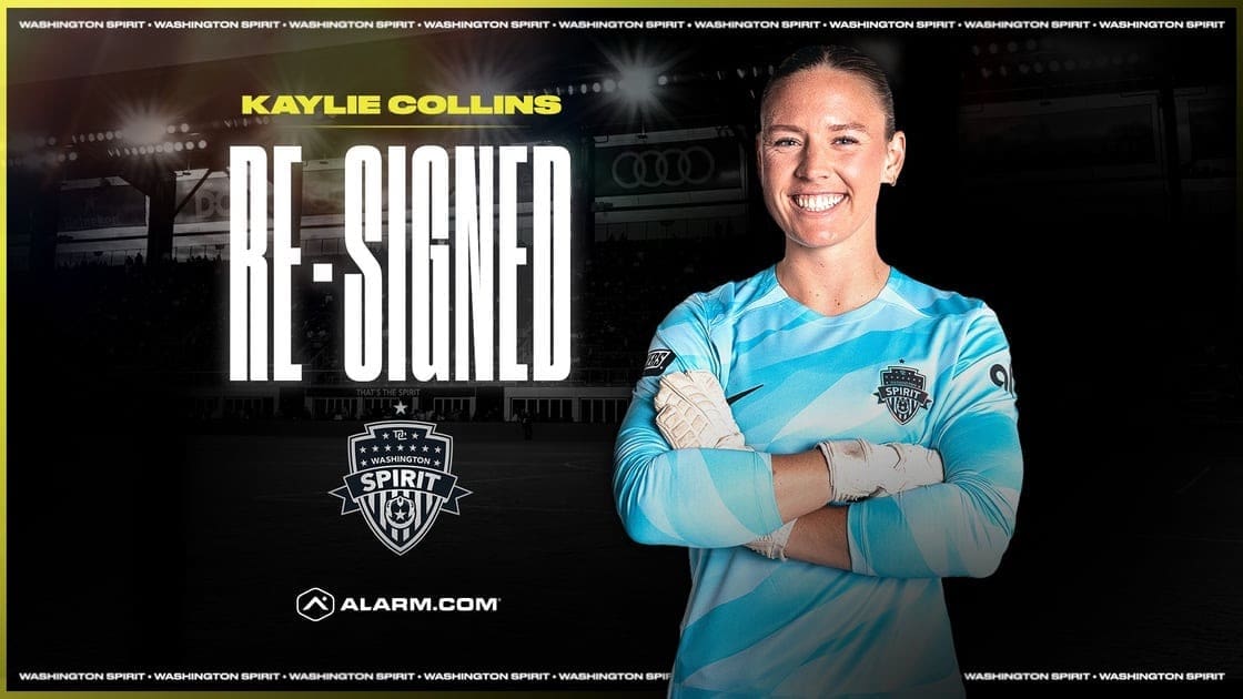 12/11/24 Washington, DC Audi Field| Washington Spirit sign Goalkeeper Kaylie Collins. Mandatory Credit: Washington Spirit