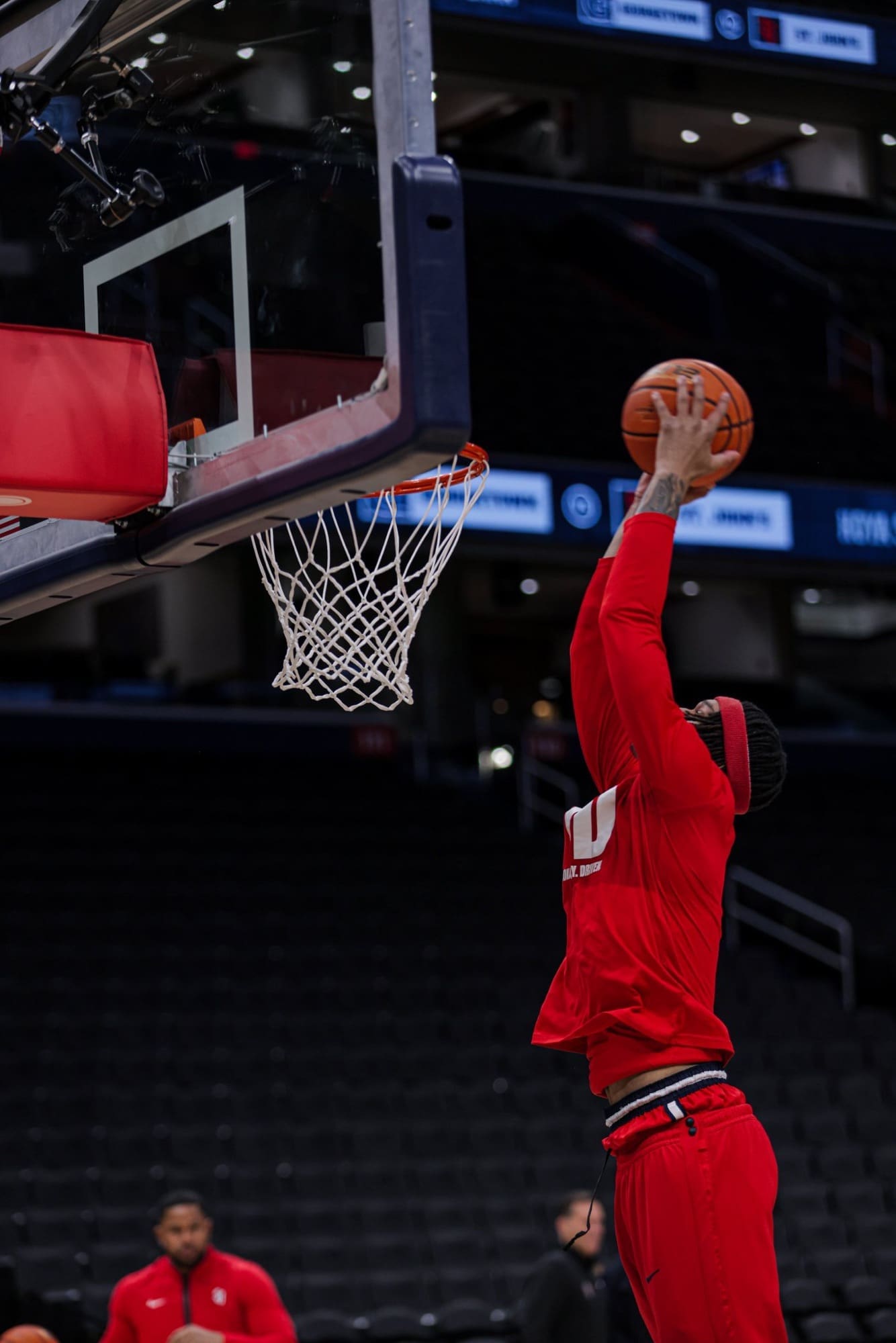 1/28/25 Georgetown, DC| St Johns warming up for their showdown with the Hoyas.Mandatory Credit:St Johns University