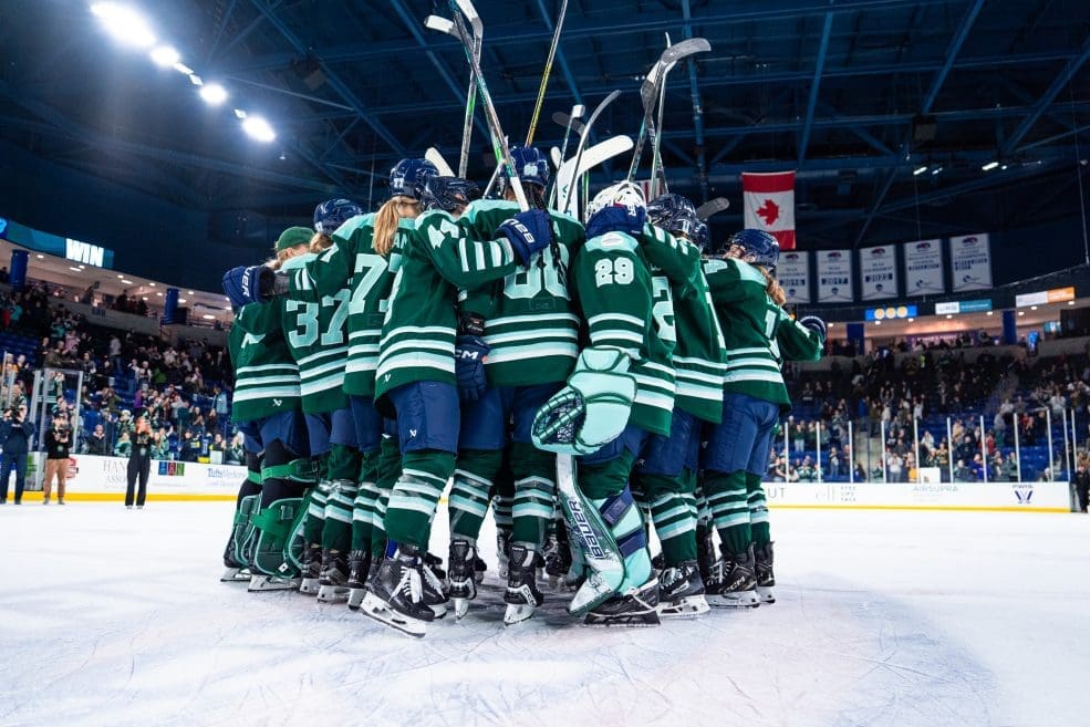 2/16/25 Boston, MA| Boston Fleet take down Frost 4-2 at home. Mandatory Credit: PWHL/Boston Fleet