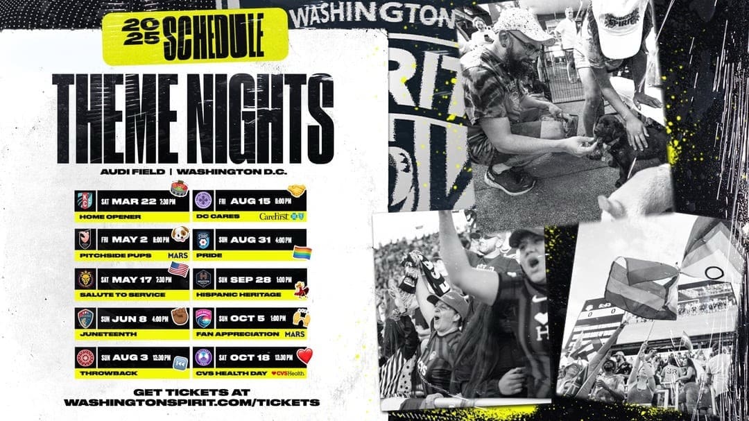 2/25/25 Washington Spirit Theme Nights. Mandatory Credit: Washington Spirit