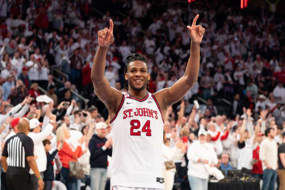 Zuby Ejiofor is celebrating St. John's Big East victory. 