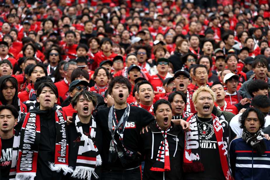SEATTLE, WASHINGTON - JUNE 21: Urawa Red Diamonds fans show their support from the stands prior to the FIFA Club World Cup 2025 group E match between FC Internazionale Milano and Urawa Red Diamonds at Lumen Field on June 21, 2025 in Seattle, Washington. (Photo by Steph Chambers - FIFA/FIFA via Getty Images)