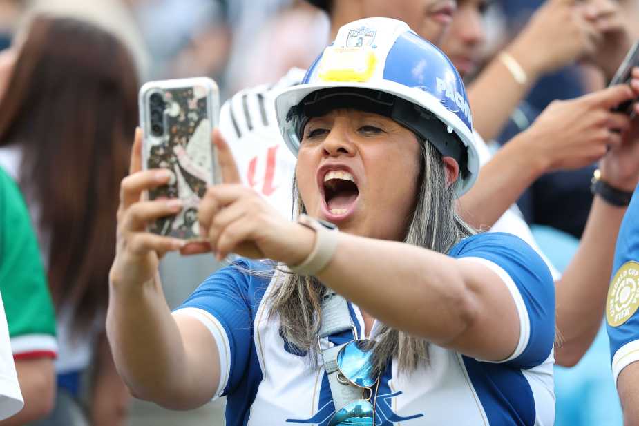 CHARLOTTE, NORTH CAROLINA - JUNE 22: A fan of CF Pachuca cheers prior to the FIFA Club World Cup 2025 group H match between Real Madrid CF and CF Pachuca at Bank of America Stadium on June 22, 2025 in Charlotte, North Carolina. (Photo by Andy Lyons - FIFA/FIFA via Getty Images)
