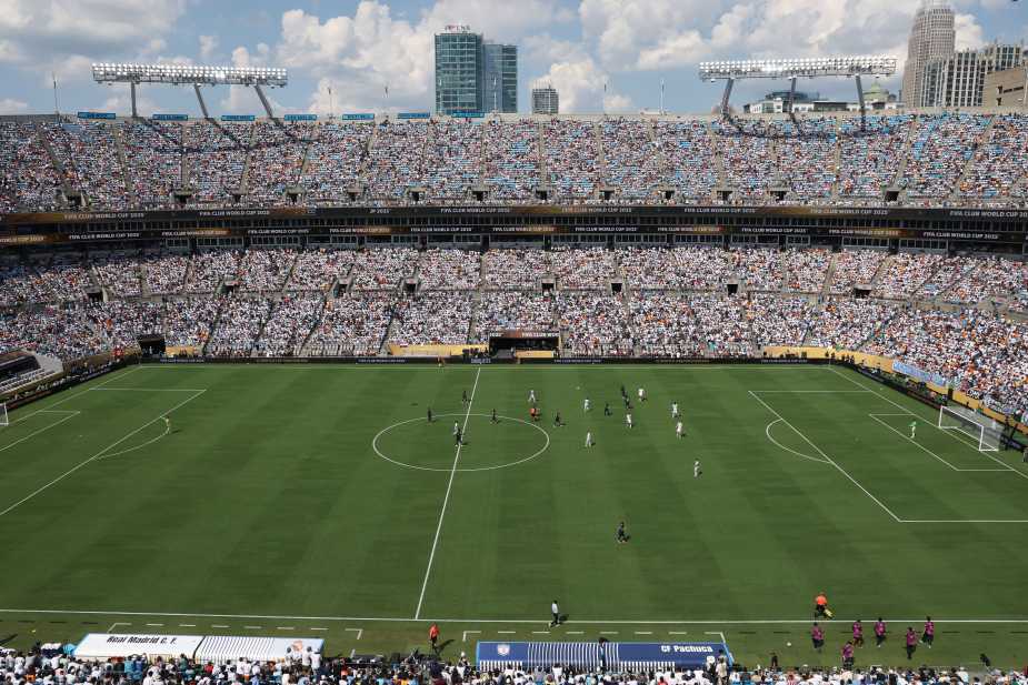 CHARLOTTE, NORTH CAROLINA - JUNE 22: A general view inside the stadium during play in the FIFA Club World Cup 2025 group H match between Real Madrid CF and CF Pachuca at Bank of America Stadium on June 22, 2025 in Charlotte, North Carolina. (Photo by Andy Lyons - FIFA/FIFA via Getty Images)