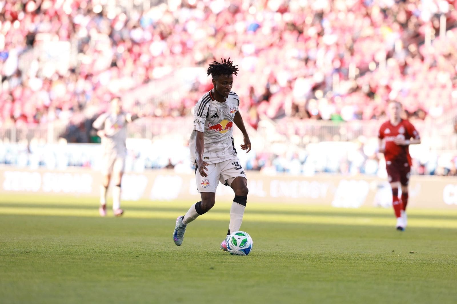 6/25/2025 BMO Field, Toronto, ON Mohammed Sofo Scores the goal for RBNY Photo by RBNY