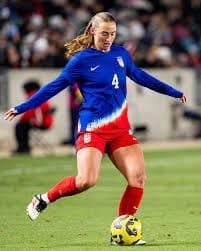 Tara McKeown in a USWNT Kit. Mandatory Credit: USWNT