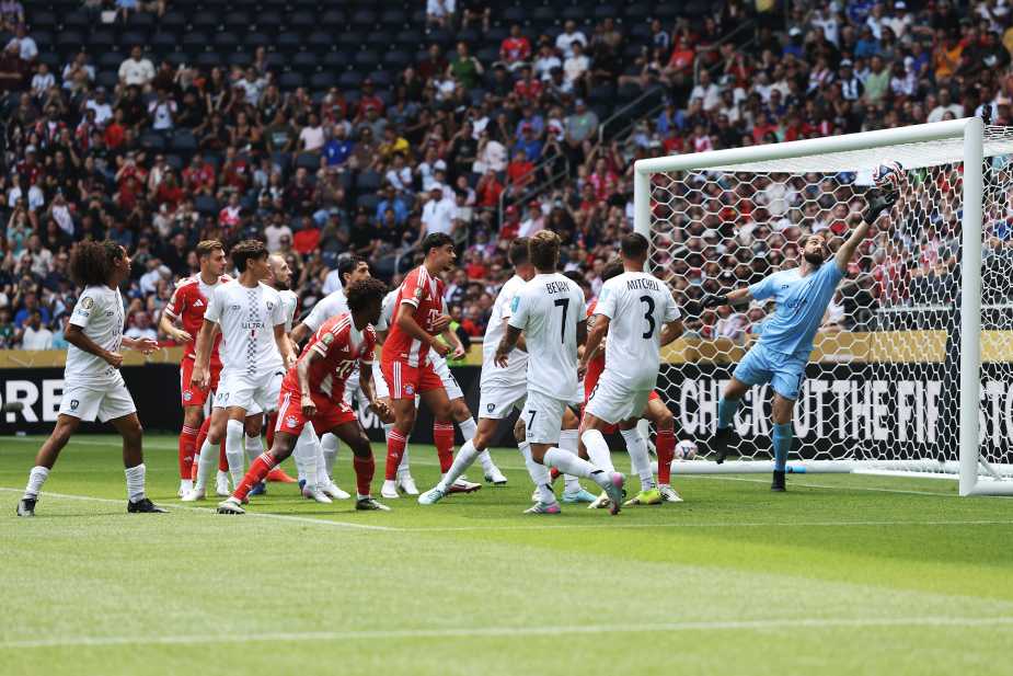 CINCINNATI, OHIO - JUNE 15: Kingsley Coman #11 of FC Bayern Munchen scores his team's first goal during the FIFA Club World Cup 2025 group C match between FC Bayern München and Auckland City FC at TQL Stadium on June 15, 2025 in Cincinnati, Ohio. (Photo by Stuart Franklin - FIFA/FIFA via Getty Images)