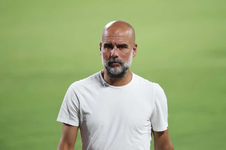 ORLANDO, FLORIDA - JUNE 30: Pep Guardiola, Head Coach of Manchester City, looks on prior to the FIFA Club World Cup 2025 round of 16 match between Manchester City and Al-Hilal at Camping World Stadium on June 30, 2025 in Orlando, Florida. (Photo by Hector Vivas - FIFA/FIFA via Getty Images)