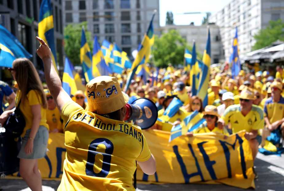 GENEVA, SWITZERLAND - JULY 04: General view outside the stadium as fans begin to gather prior to the UEFA Women's EURO 2025 Group C match between Denmark and Sweden at Stade de Geneve on July 04, 2025 in Geneva, Switzerland. (Photo by Jan Kruger - UEFA/UEFA via Getty Images)