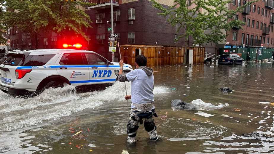 7/14/25 NYC Subways flooded after a massive rainstorm hit the area.