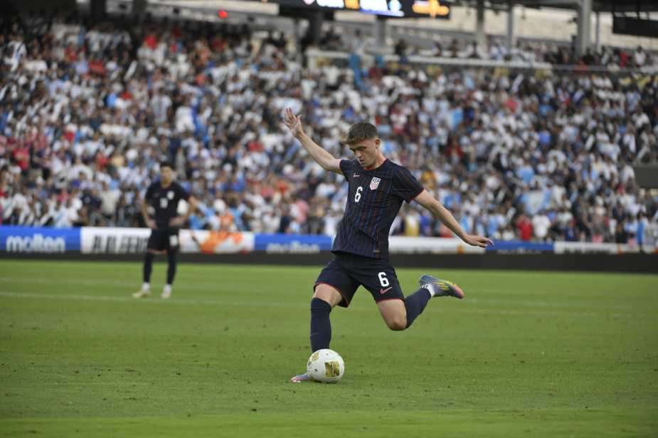 Jack McGlynn taking a shot. Photo From Concacaf.com