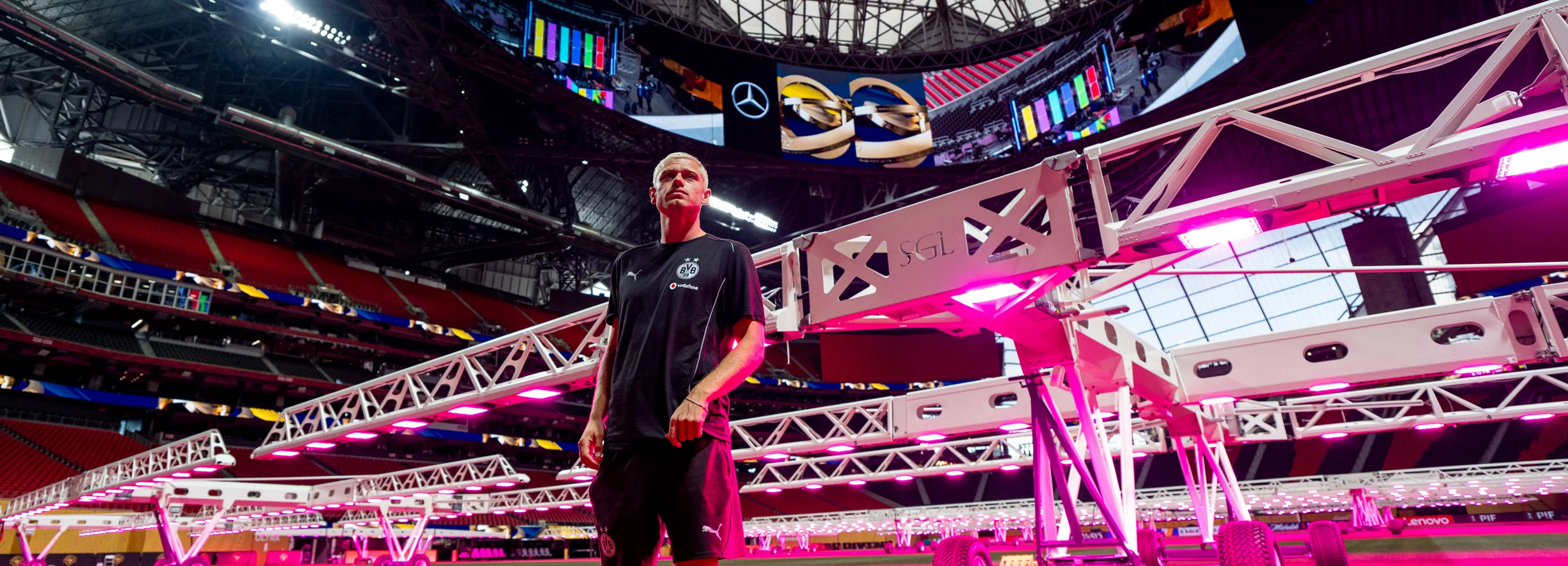 6/30/25 Julian Ryerson interview before match with CF Monterrey. Mandatory Credit: BVB Dortmund.