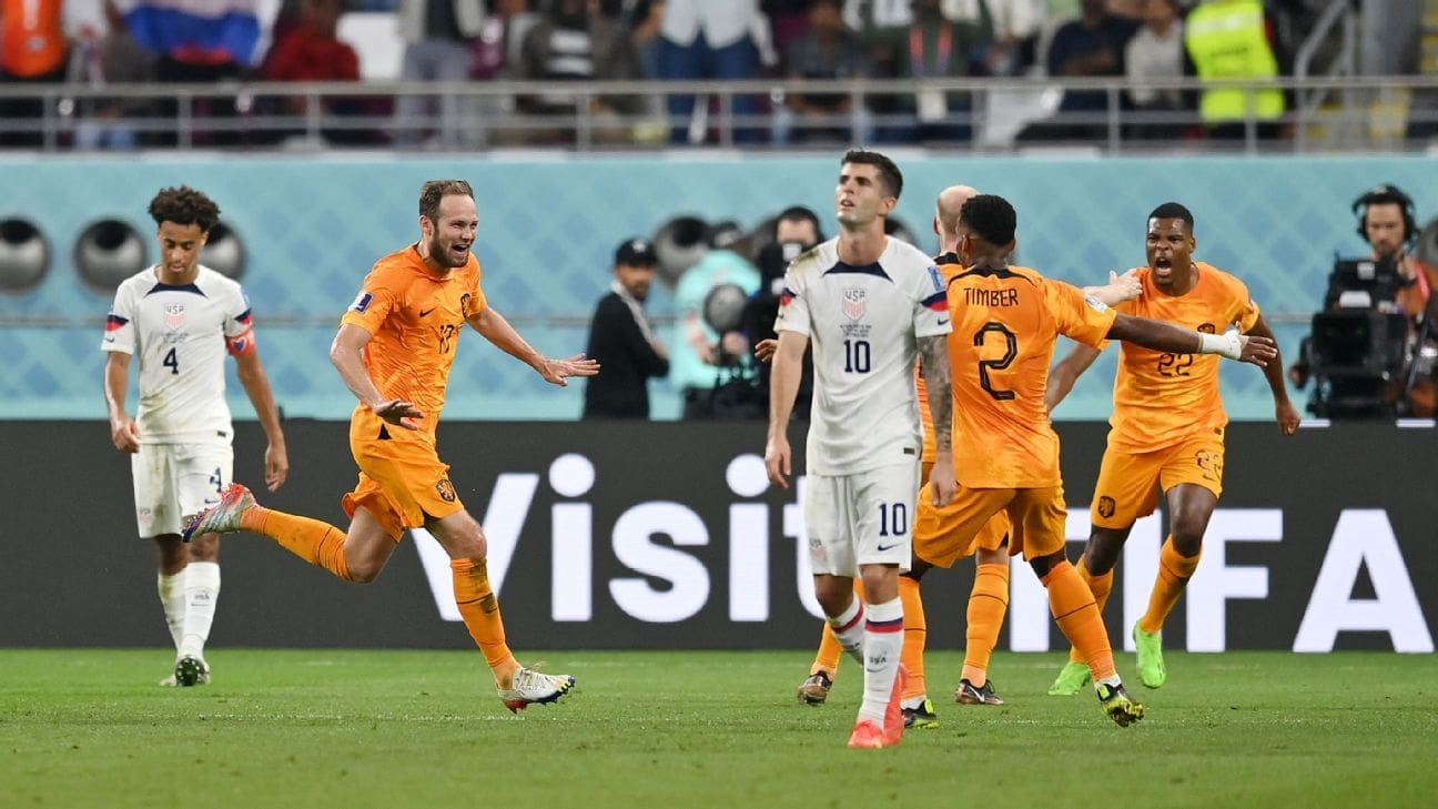 The United States have been knocked out of the World Cup after suffering defeat against the Netherlands.