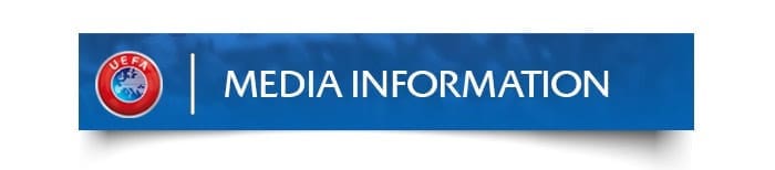 UEFA Media Information banner