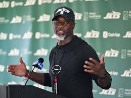 8/7/2025 NY Jets Atlantic Health TRaining Faciltiy Florham Park, NJ Aaron Glenn Talks to the Media. Mandatory Credit A to Z Sports
