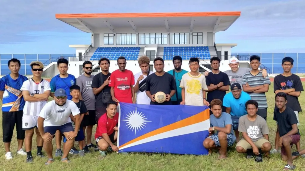 8/15/2025 Springfield, Arkansas, Marshall Islands Team Photo. Mandatory Credit BBC