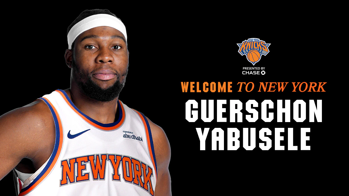 NY Knicks sign international player Guerschon Yabusele.