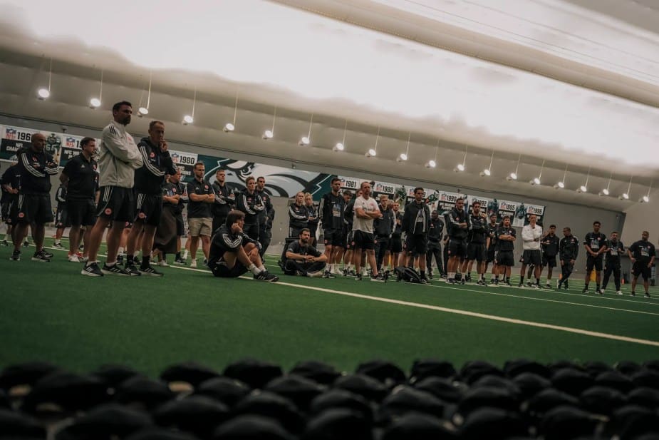Eintracht visits NFL Champions Philadelphia Eagles. Credit: Eintracht Frankfurt