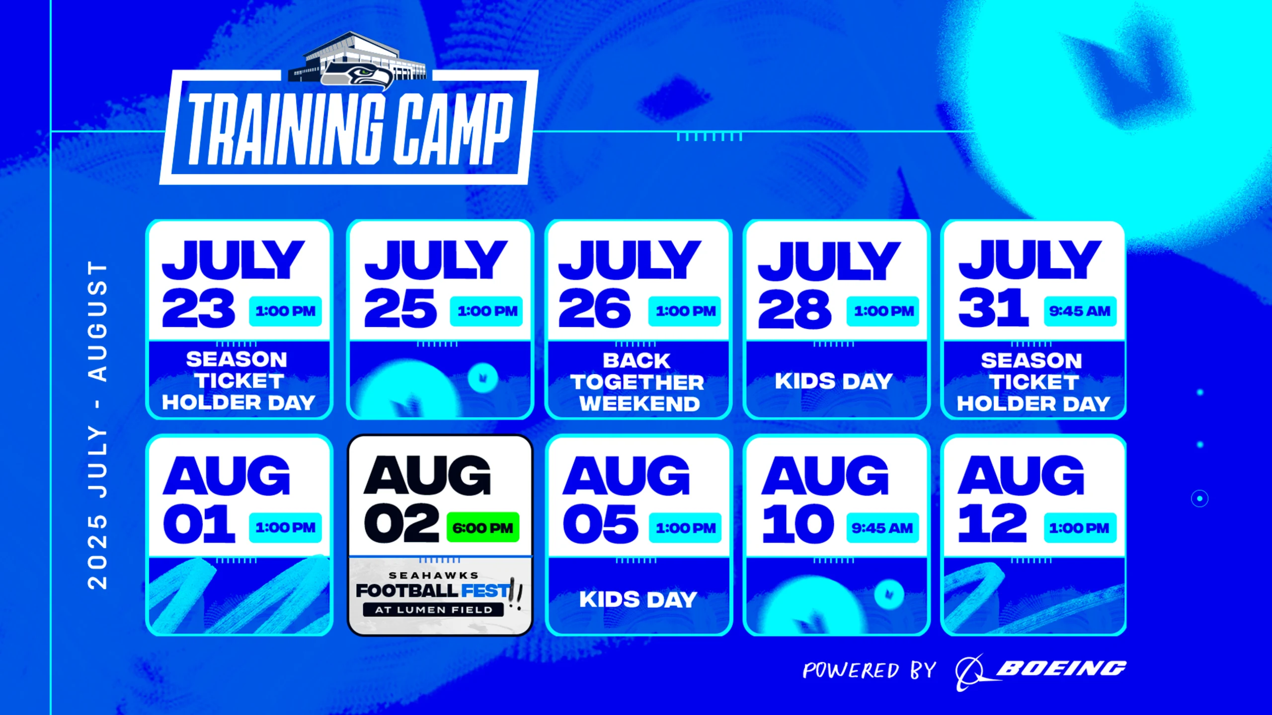 Seattle Seahawks training camp schedule for fans and how to register.