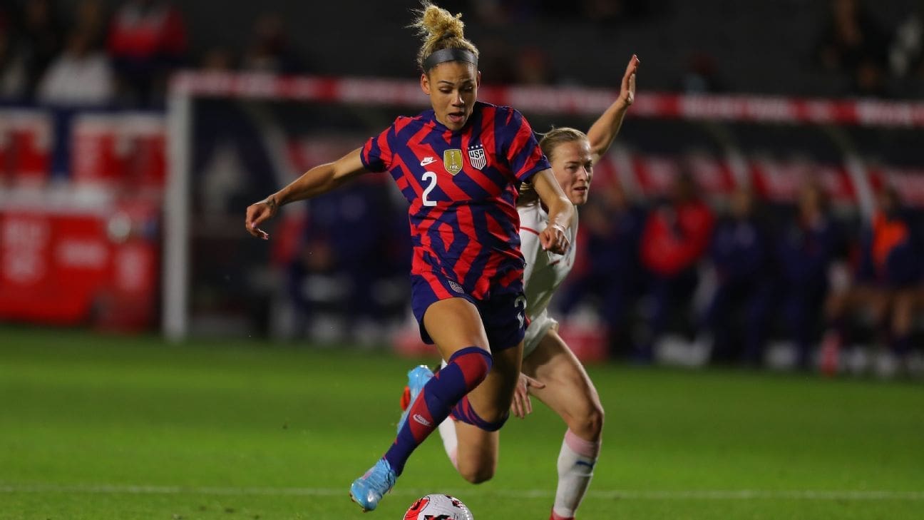 Washington Spirit's Trinity Rodman made her senior USWNT debut.