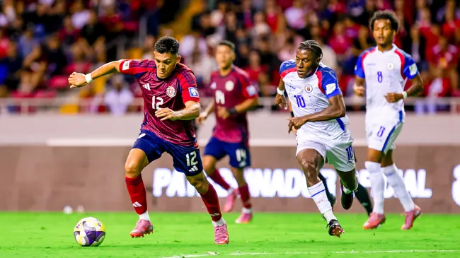 9/9/2025 Estadio Nacional de Costa Rica , San Jose, CRC Alonso Martinez attacks with the ball. Mandatory Credit: Concacaf.com