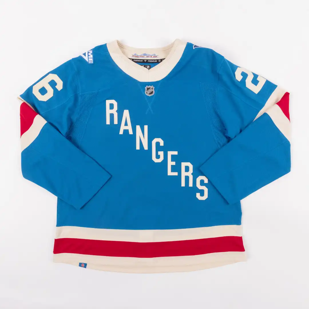 9/18/2025 New York Rangers Centennial Jersey, Photo Credit to the New York Rangers