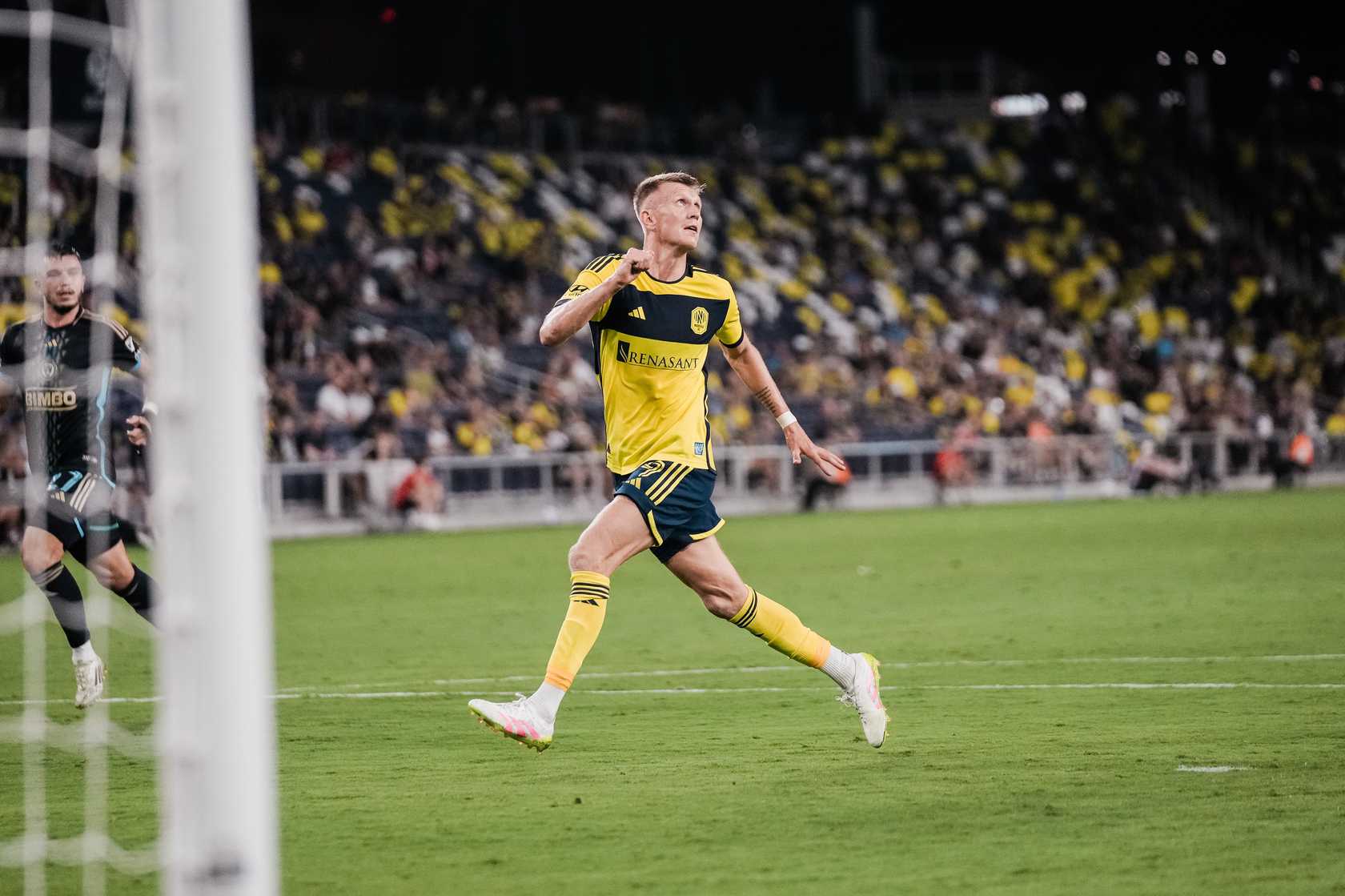 9/16/2025 GEODIS Park, Nashville,TN. Sam Surridge scores a hat trick. Mandatory Credit: Nashville SC