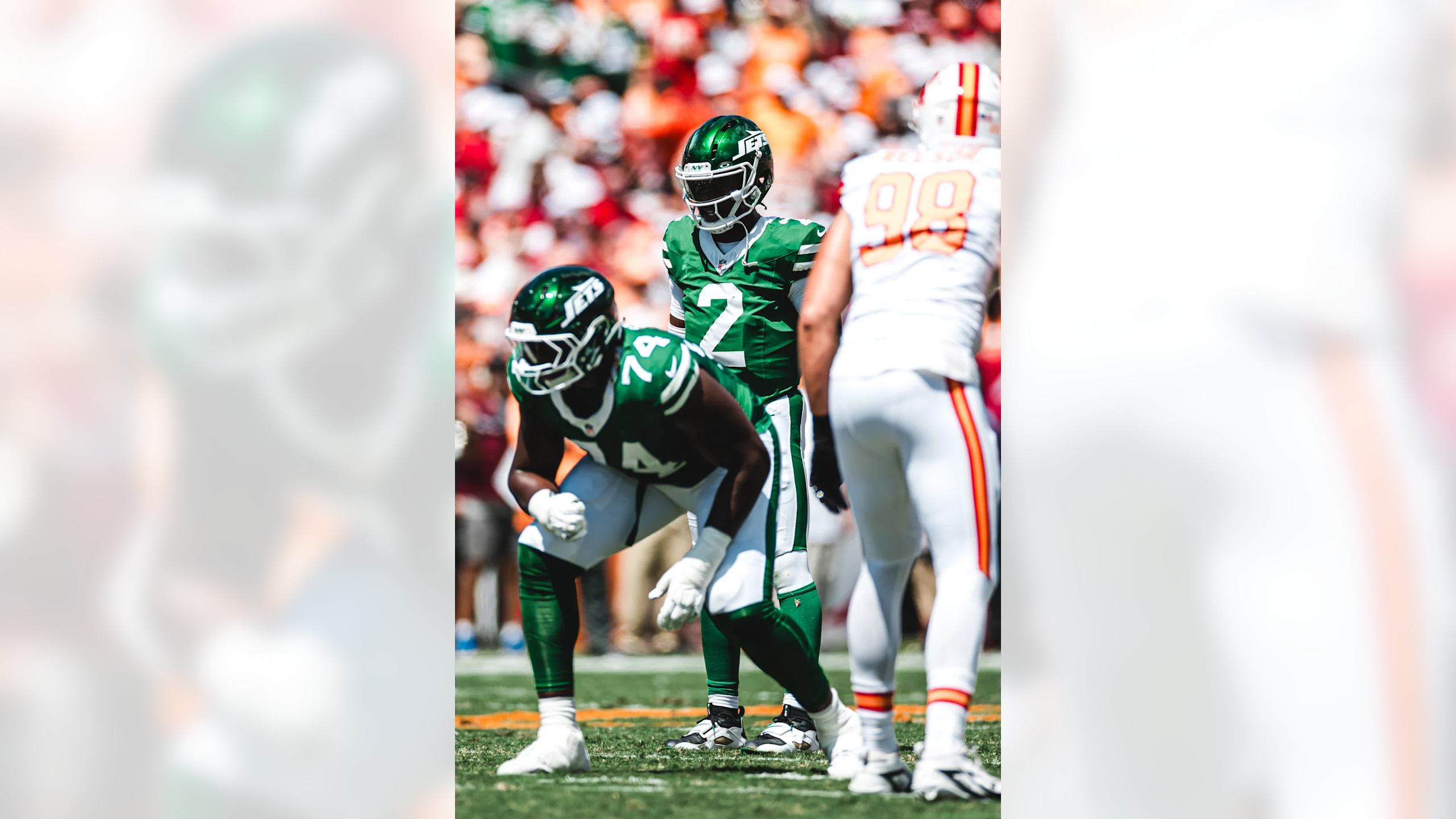9/21/2025 Raymond James Stadium, Tampa FL. Tyrod Taylor under Center Mandatory Credit: New York Jets