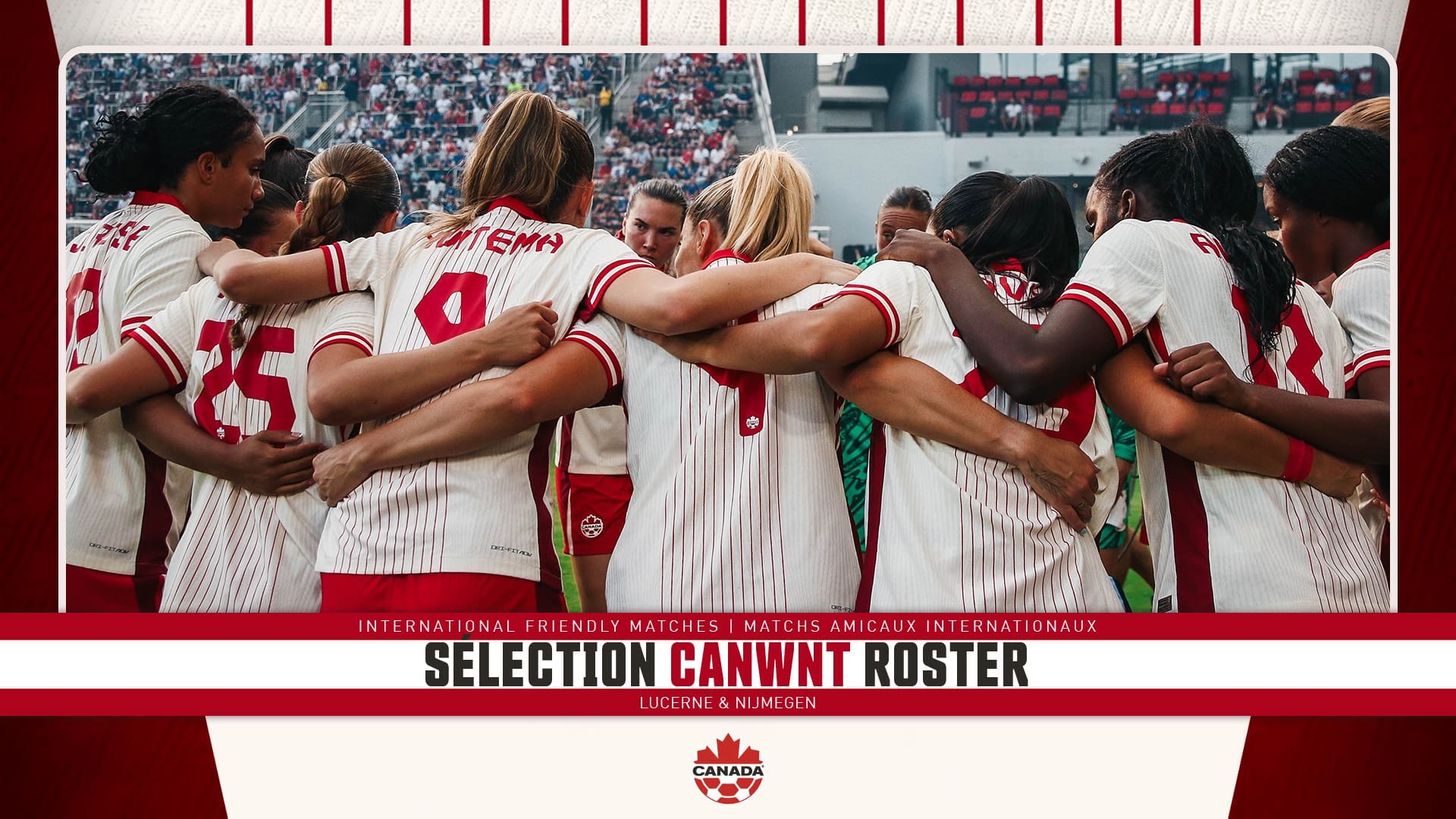 Canadian Women's National Team Players. Mandatory Credit: Canada Soccer