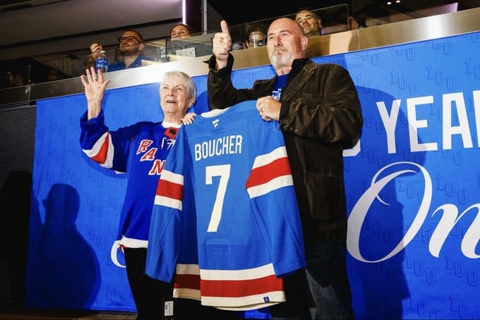 10/20/2025 Madison Square Garden, New York, NY The Family of Frank Boucher Mandatory Credit: New York Rangers