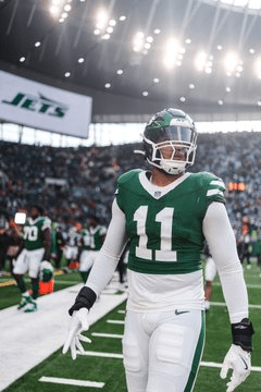 10/12/2025 Tottenham Hotspur Stadium, L:ondon, England Jermaine Johnson Mandatory Credit: New York Jets