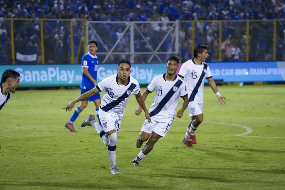Oscar Santis celebrates his goal for Guatemala Mandatory Credit: CONCACAF.com