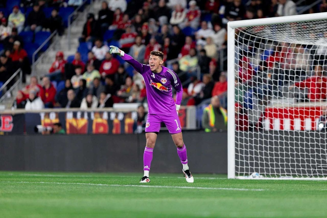 12/22/2025 A.J. Marcucci in goal for the Red Bulls signs a new deal. Mandatory Credit: New York Red Bulls