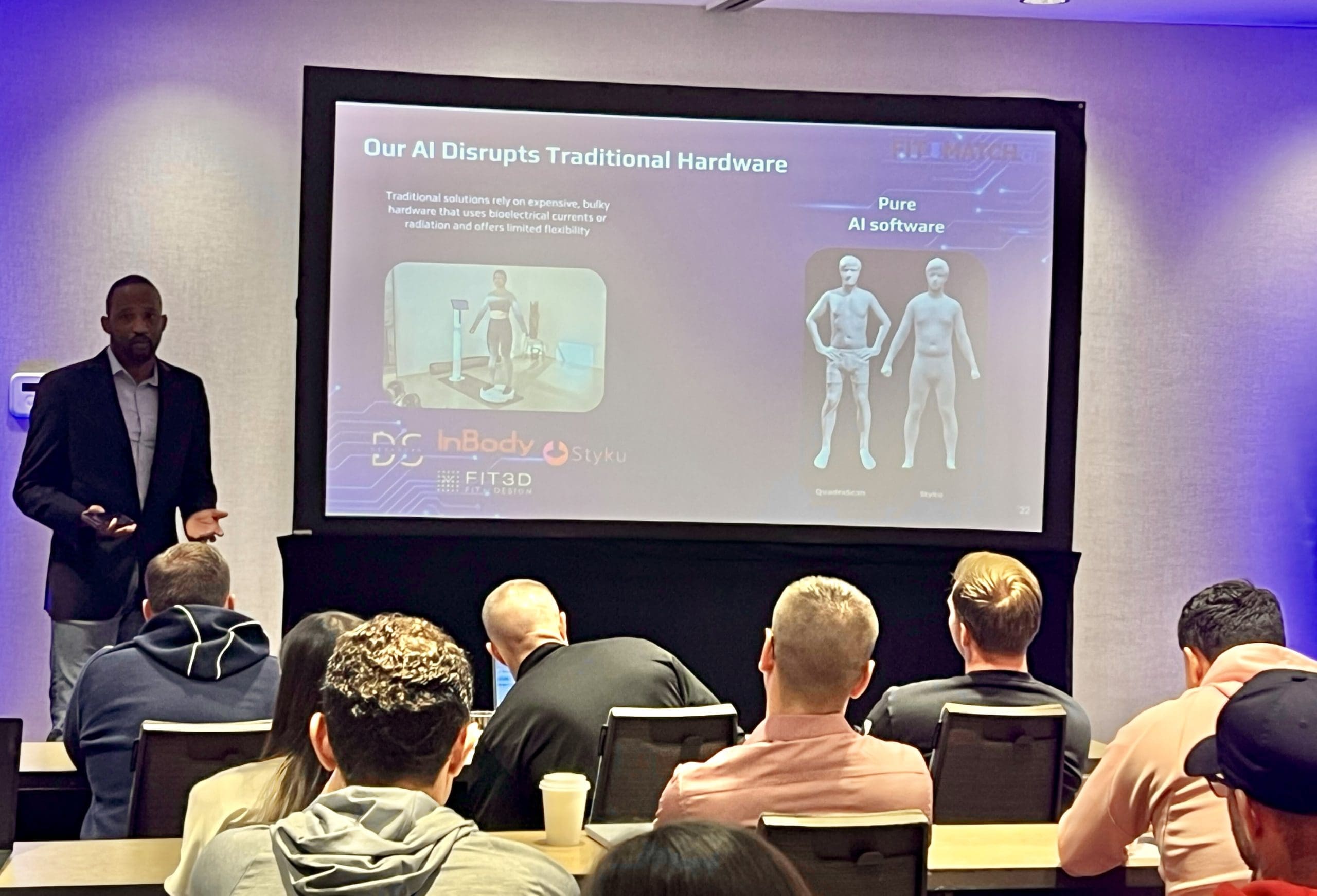 Founder and CEO Haniff brown at the MLS Symposium: Mandatory credit: Fit Match A.I.