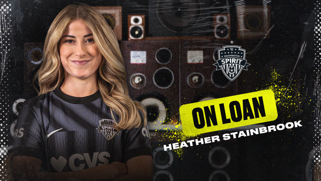 Washington Spirit midfielder Heather Stainbrook is shown in a club graphic announcing her loan to Dallas Trinity FC of the USL Gainbridge Super League. Mandatory Credit: Washington Spirit.