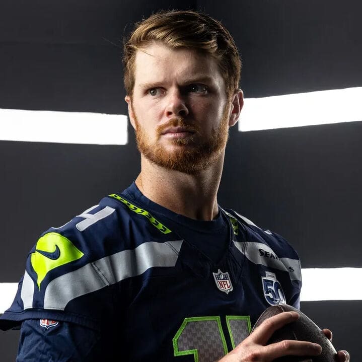 Sam Darnold as a member of the Seattle Seahawks Mandatory Credit: CAA Speakers