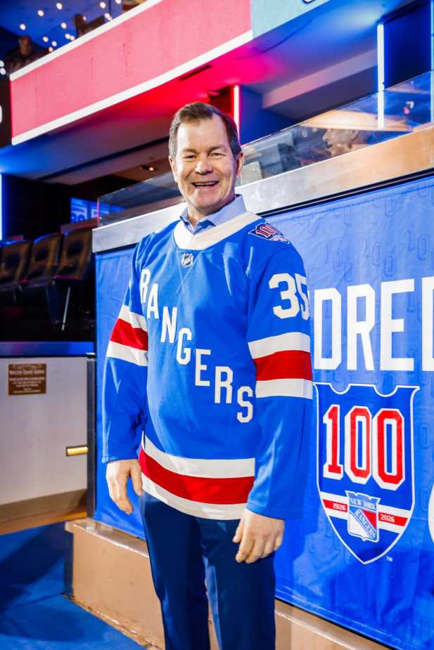 2/5/2026 Madison Square Garden, New York, NY., Mike Richter honored on Goaltenders night at The Garden. Mandatory Credit: New York Rangers