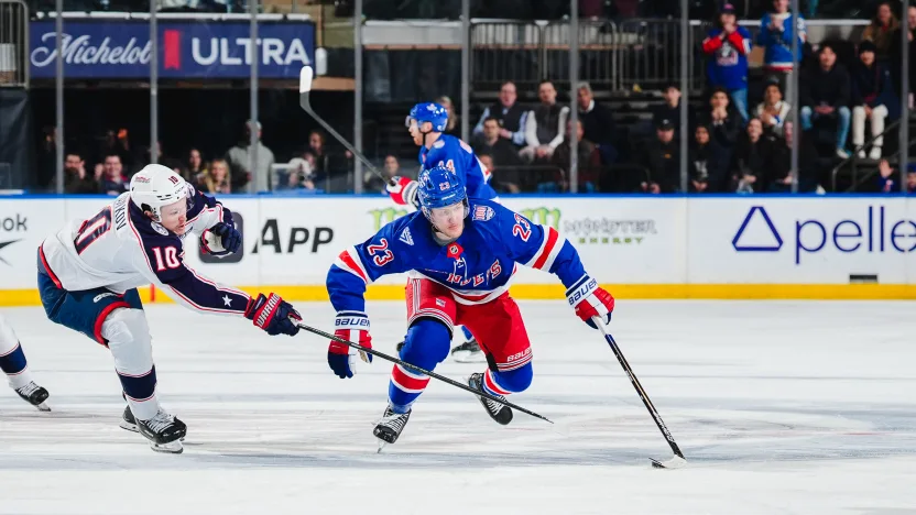3/2/2026 Madison Square Garden, New York, NY., Adam Fox skates around Mandatory Credit: New York Rangers