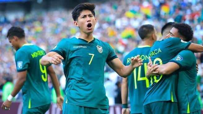 3/26/2026 Estadio BBVA, Monterrey, Mexico. Miguel Terceros Scores the Penalty. Mandatory Credit: ESPN