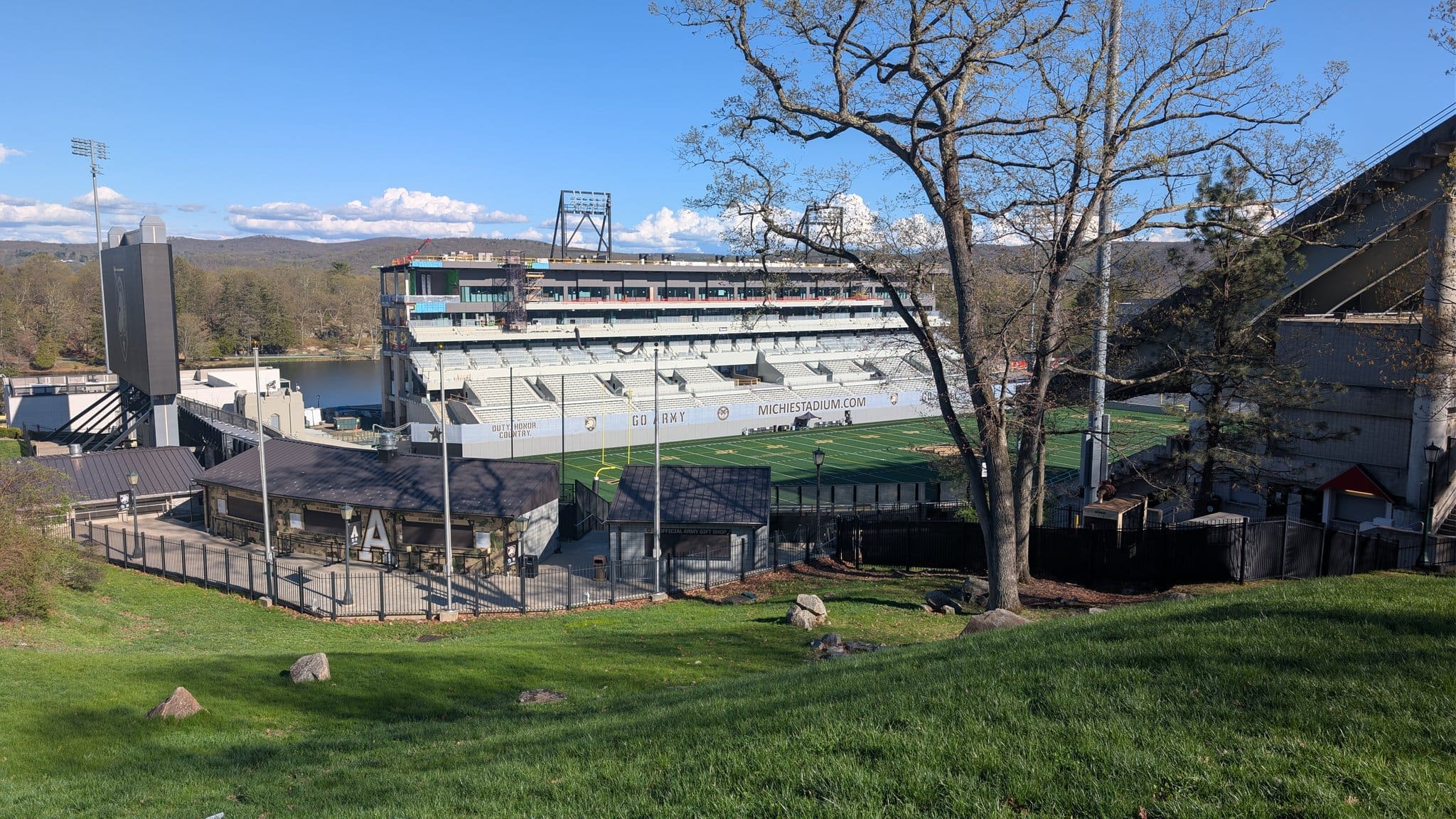 Michie Stadium under construction and almost ready for its debut in Fall 2026!