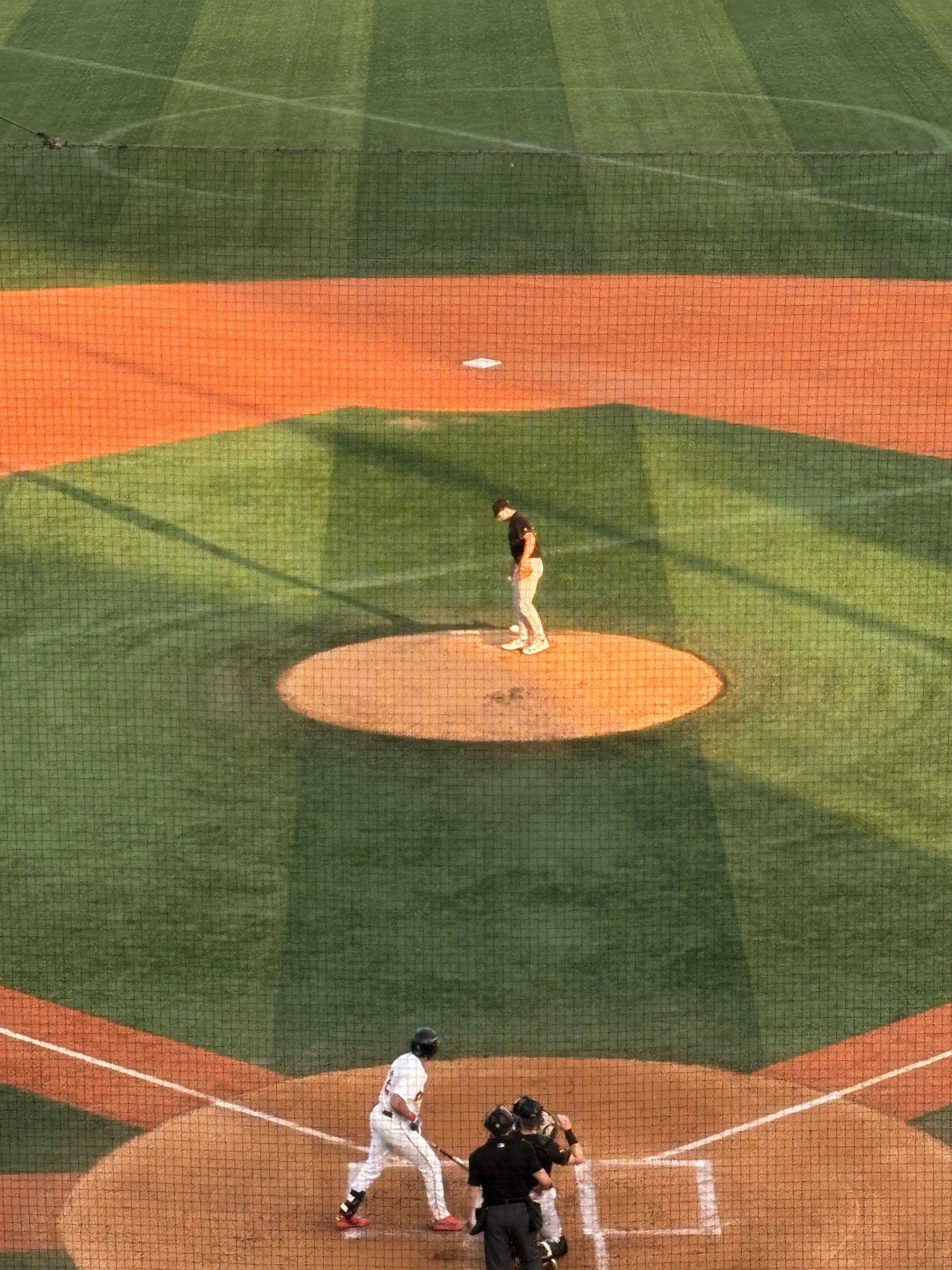 Brooklyn Cyclones pitcher Noah Hall delivers a pitch from the mound during game action at Maimonides Park.