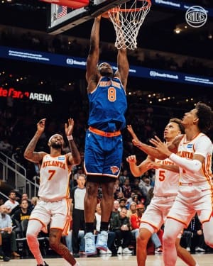 O.G. Anunoby is jamming the ball down