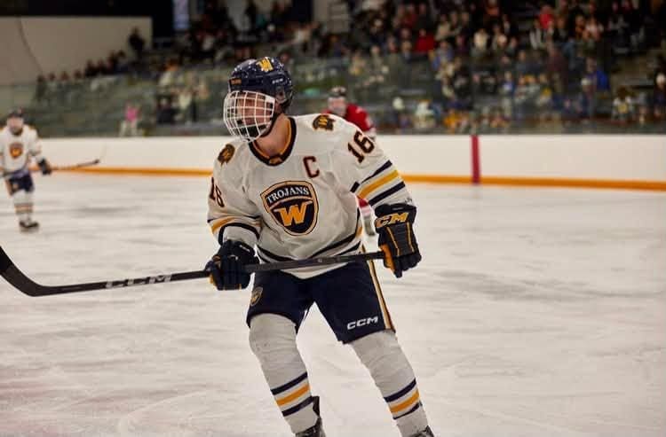 Cade De St. Hubert playing for the Wayzata Trojans; Photo Credit: Wayzata High School
